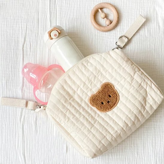 Trousse de toilette bebe ours pour petits soins 