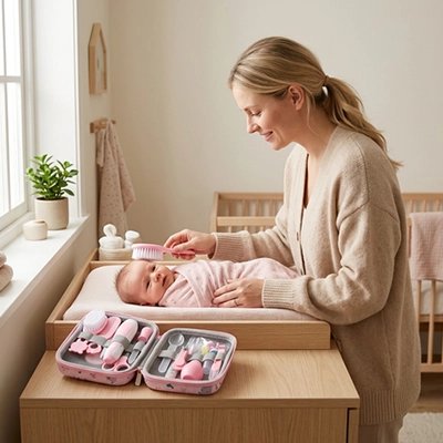 Trousse de toilette bebe parfait comme cadeau de soin 