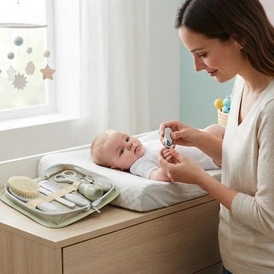 Trousse de toilette bebe parfaite pour un cadeau de naissance 